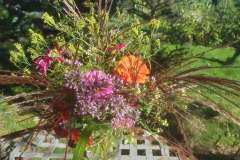 havebuket med frøkenhat august