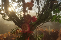 Hjerte af birkegrene til vintersolhverv