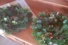 enkle grønne adventskranse